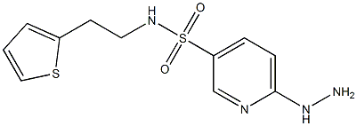 6-hydrazinyl-N-[2-(thiophen-2-yl)ethyl]pyridine-3-sulfonamide Structure