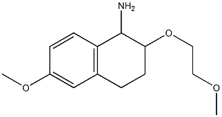 6-methoxy-2-(2-methoxyethoxy)-1,2,3,4-tetrahydronaphthalen-1-amine Structure