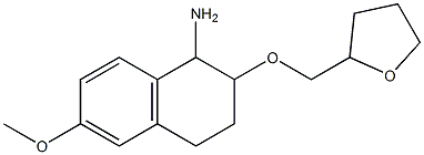 6-methoxy-2-(oxolan-2-ylmethoxy)-1,2,3,4-tetrahydronaphthalen-1-amine 구조식 이미지