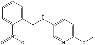 6-methoxy-N-[(2-nitrophenyl)methyl]pyridin-3-amine 구조식 이미지