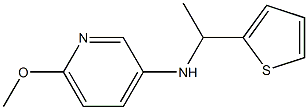 6-methoxy-N-[1-(thiophen-2-yl)ethyl]pyridin-3-amine Structure