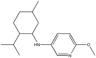 6-methoxy-N-[5-methyl-2-(propan-2-yl)cyclohexyl]pyridin-3-amine Structure