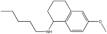 6-methoxy-N-pentyl-1,2,3,4-tetrahydronaphthalen-1-amine 구조식 이미지