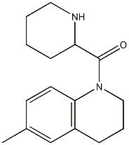 6-methyl-1-(piperidin-2-ylcarbonyl)-1,2,3,4-tetrahydroquinoline 구조식 이미지