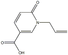 6-oxo-1-(prop-2-en-1-yl)-1,6-dihydropyridine-3-carboxylic acid 구조식 이미지
