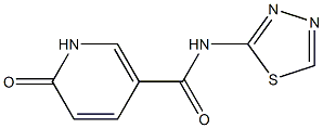 6-oxo-N-(1,3,4-thiadiazol-2-yl)-1,6-dihydropyridine-3-carboxamide Structure