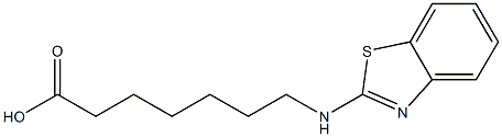 7-(1,3-benzothiazol-2-ylamino)heptanoic acid 구조식 이미지