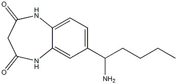 7-(1-aminopentyl)-2,3,4,5-tetrahydro-1H-1,5-benzodiazepine-2,4-dione Structure