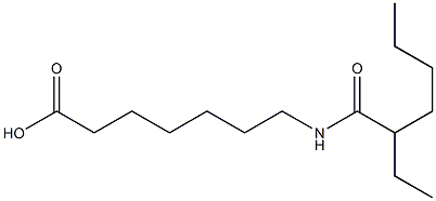 7-(2-ethylhexanamido)heptanoic acid 구조식 이미지