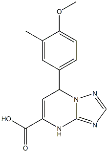 7-(4-methoxy-3-methylphenyl)-4,7-dihydro[1,2,4]triazolo[1,5-a]pyrimidine-5-carboxylic acid Structure