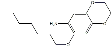 7-(heptyloxy)-2,3-dihydro-1,4-benzodioxin-6-amine Structure