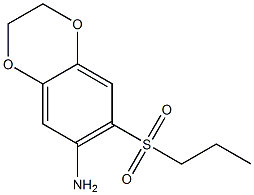 7-(propane-1-sulfonyl)-2,3-dihydro-1,4-benzodioxin-6-amine 구조식 이미지