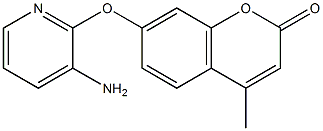 7-[(3-aminopyridin-2-yl)oxy]-4-methyl-2H-chromen-2-one Structure