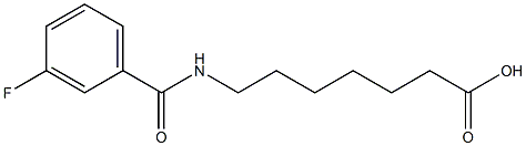 7-[(3-fluorobenzoyl)amino]heptanoic acid Structure