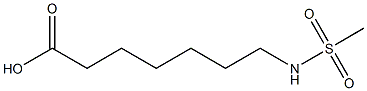 7-[(methylsulfonyl)amino]heptanoic acid 구조식 이미지