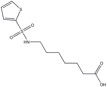 7-[(thien-2-ylsulfonyl)amino]heptanoic acid 구조식 이미지