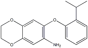 7-[2-(propan-2-yl)phenoxy]-2,3-dihydro-1,4-benzodioxin-6-amine Structure