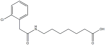 7-{[(2-chlorophenyl)acetyl]amino}heptanoic acid Structure