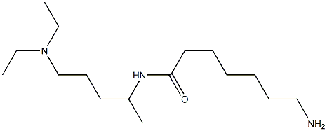 7-amino-N-[4-(diethylamino)-1-methylbutyl]heptanamide 구조식 이미지