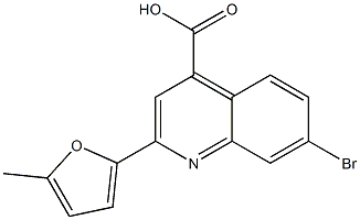 7-bromo-2-(5-methylfuran-2-yl)quinoline-4-carboxylic acid 구조식 이미지