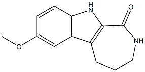 7-methoxy-1H,2H,3H,4H,5H,10H-azepino[3,4-b]indol-1-one 구조식 이미지