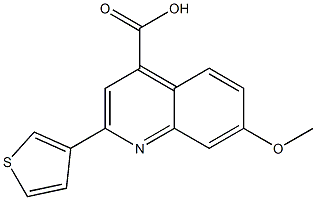 7-methoxy-2-(thiophen-3-yl)quinoline-4-carboxylic acid 구조식 이미지