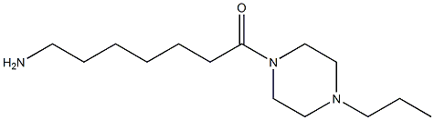 7-oxo-7-(4-propylpiperazin-1-yl)heptan-1-amine Structure