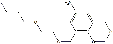 8-[(2-butoxyethoxy)methyl]-2,4-dihydro-1,3-benzodioxin-6-amine 구조식 이미지