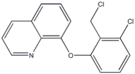 8-[3-chloro-2-(chloromethyl)phenoxy]quinoline 구조식 이미지