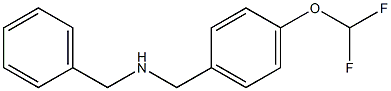 benzyl({[4-(difluoromethoxy)phenyl]methyl})amine 구조식 이미지