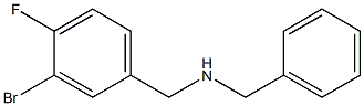 benzyl[(3-bromo-4-fluorophenyl)methyl]amine 구조식 이미지