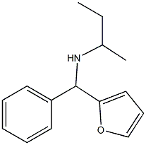 butan-2-yl[furan-2-yl(phenyl)methyl]amine Structure