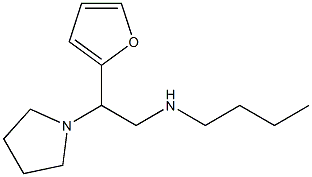 butyl[2-(furan-2-yl)-2-(pyrrolidin-1-yl)ethyl]amine 구조식 이미지