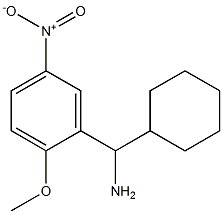 cyclohexyl(2-methoxy-5-nitrophenyl)methanamine Structure