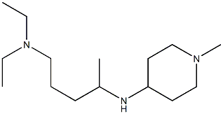 diethyl({4-[(1-methylpiperidin-4-yl)amino]pentyl})amine Structure