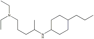 diethyl({4-[(4-propylcyclohexyl)amino]pentyl})amine 구조식 이미지