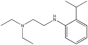 diethyl(2-{[2-(propan-2-yl)phenyl]amino}ethyl)amine 구조식 이미지