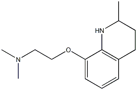 dimethyl({2-[(2-methyl-1,2,3,4-tetrahydroquinolin-8-yl)oxy]ethyl})amine Structure