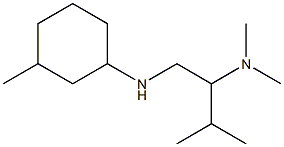 dimethyl({3-methyl-1-[(3-methylcyclohexyl)amino]butan-2-yl})amine Structure