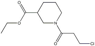 ethyl 1-(3-chloropropanoyl)piperidine-3-carboxylate Structure