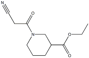 ethyl 1-(cyanoacetyl)piperidine-3-carboxylate 구조식 이미지