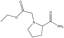 ethyl 2-(2-carbamoylpyrrolidin-1-yl)acetate 구조식 이미지
