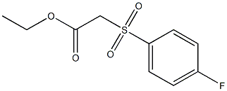 ethyl 2-[(4-fluorobenzene)sulfonyl]acetate 구조식 이미지