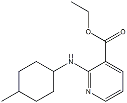 ethyl 2-[(4-methylcyclohexyl)amino]pyridine-3-carboxylate 구조식 이미지