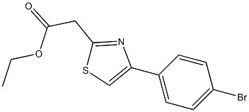 ethyl 2-[4-(4-bromophenyl)-1,3-thiazol-2-yl]acetate Structure