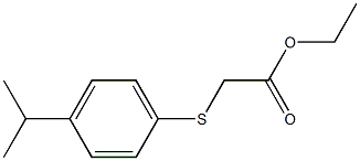 ethyl 2-{[4-(propan-2-yl)phenyl]sulfanyl}acetate Structure