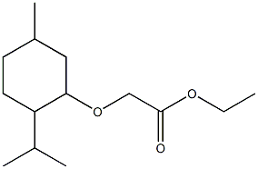 ethyl 2-{[5-methyl-2-(propan-2-yl)cyclohexyl]oxy}acetate 구조식 이미지