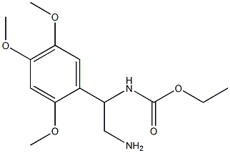 ethyl 2-amino-1-(2,4,5-trimethoxyphenyl)ethylcarbamate 구조식 이미지