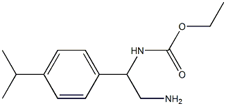 ethyl 2-amino-1-(4-isopropylphenyl)ethylcarbamate Structure