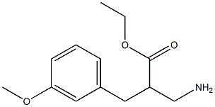 ethyl 3-amino-2-[(3-methoxyphenyl)methyl]propanoate Structure